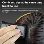 Aplicación del cubre canas sobre la raíz del cabello
